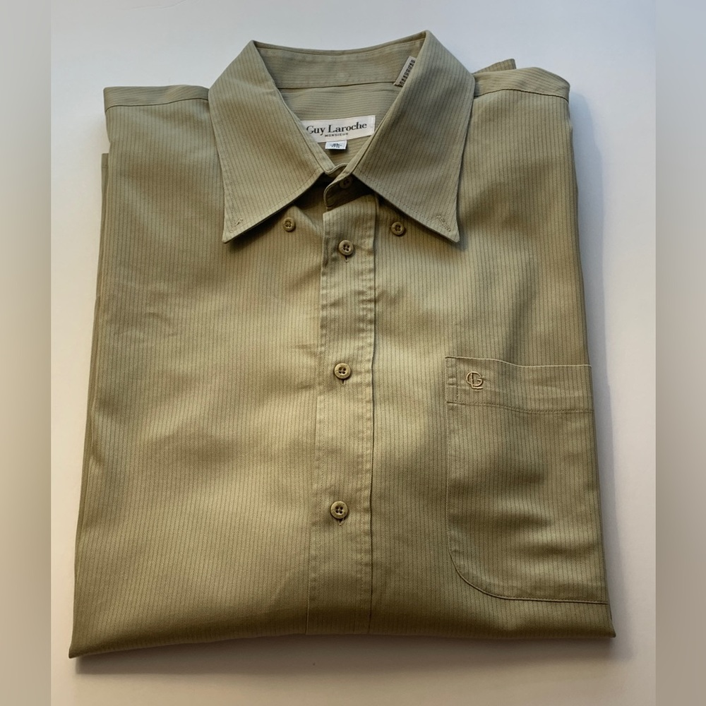 ⭐️Guy Laroche Button Down Striped Size XL
